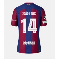 Pánský Fotbalový dres Barcelona Joao Felix #14 2023-24 Domácí Krátký Rukáv